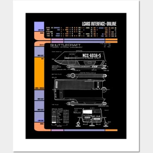 Computer Readout Showing Original Series Shuttle Craft Posters and Art